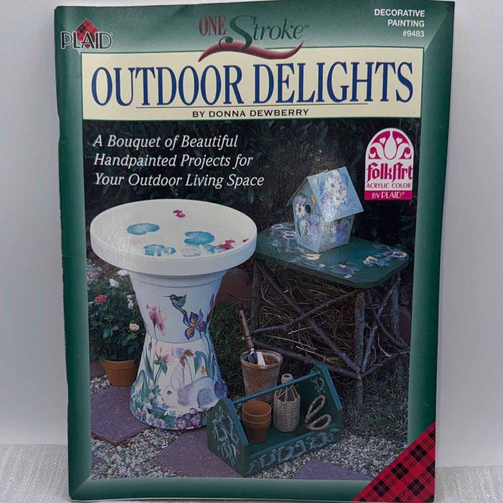 One Stroke Outdoor Delights Donna Dewberry instruction book includes cut outs